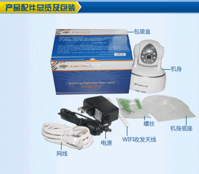 凯聪智云1204网络摄像机 720p插卡监控摄像头选购指南